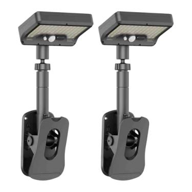 Imagem de Ioensy 2x Clip em Luzes Solares Lâmpadas Sensoras Ornamentos Iluminação de Paisagem À Prova D'água Luzes de Pátio Lâmpadas de Cerca para Quintal Gramado