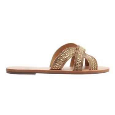 Imagem de Sandália Rasteira Anacapri Tiras Pedrarias-Feminino