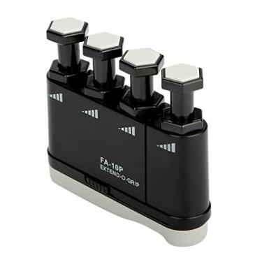 Imagem de RiToEasysports Fortalecedor de Dedo para Guitarra Ajustável, Piano, Aperto de Mão, Treinador para Iniciantes, Flexibilidade e Força para Tocadores de Guitarra e Piano, Plástico Preto, 1 Pacote