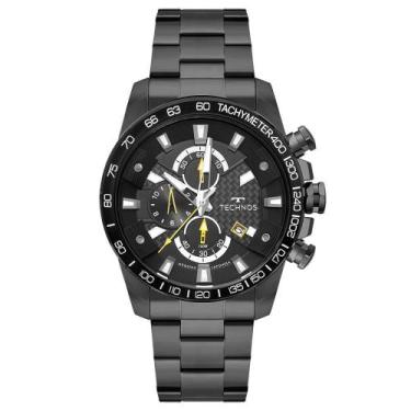 Imagem de Relógio Analógico Technos Os1Abz/1P Aço Preto Os1Abz/1P