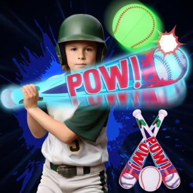 Imagem de Brinquedos de piscina, beisebol inflável com iluminação LED, bastão pa