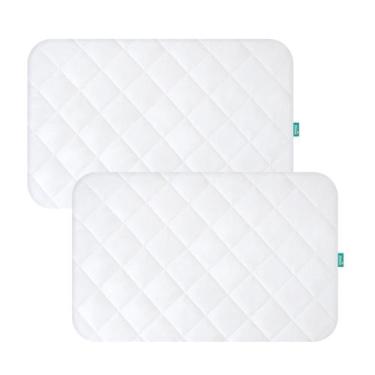 Imagem de Lençóis protetores de colchão Mini Crib Biloban, 97x61 cm, impermeávei