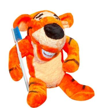 Imagem de Fantoche Odontológico Pelúcia Luxo Com Macro Arcada - Tigre