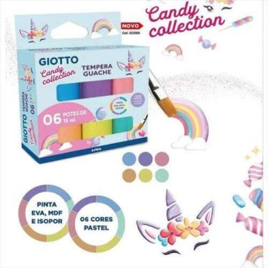 Imagem de Guache Giotto candy com 6 cores 15ml