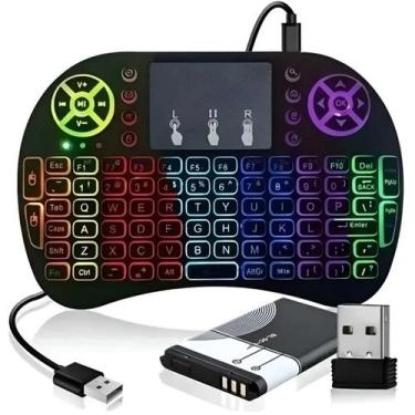 Imagem de Teclado RGB Wireless Ideal Para TV Box - Rick Imports