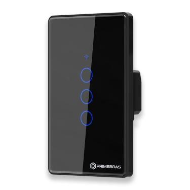 Imagem de Interruptor Inteligente 3 Botões Primebras Branco 110V 220V