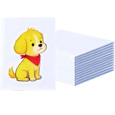 Imagem de JGYXQYD 12PCS 6x8 Inch White Blank Books for Kids to Write Stories, Hardcover Sketchbooks for Students Empty Blank Comic Book DIY Make Your Own Book Blank inside 48 Pages