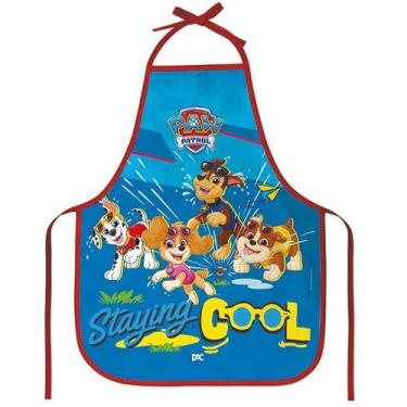 Imagem de Avental Infantil Escolar Estampado Patrulha Canina Azul DAC 5443