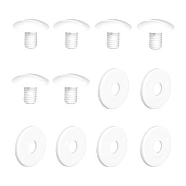 Imagem de lasuroa Kit de Reconstrução para Aspirador de Piscina, Inclui 6 Arruelas Roda C64 e 6 Parafusos Roda C55 Peças Reposição Para Aspirador Piscina Compatíveis com Polaris 280 180