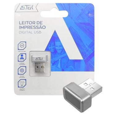 Imagem de Leitor de Impressão Digital USB, Scanner Biométrico Compatível com Windows 10 e 11 - Segurança Avançada para Autenticação e Login