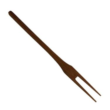 Imagem de Garfos de Madeira para Petiscos | DUAS PONTAS | Ideal para Frios e Aperitivos (12 Unidades) |#Artplast