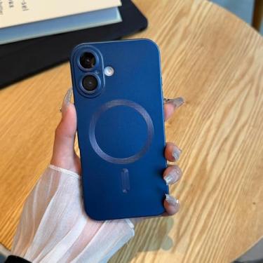 Imagem de Capa feminina compatível com iPhone 11 Pro Max, compatível com MagSafe, fina, metálica, macia, à prova de choque, para iPhone 11 Pro Max de 6,5 polegadas, preta