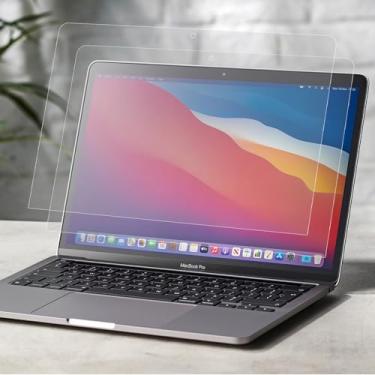 Imagem de Pacote com 2 protetores de tela antirreflexo para MacBook Air M1 Chip/MacBook Pro 13 M1 M2 Chip, protetor de tela fosca para Mac Air 13 (2020-2018)/Mac Pro 13 (2022-2016)