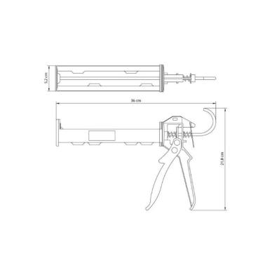 Imagem de Pistola Para Tubo De Silicone 280ml - Tramontina