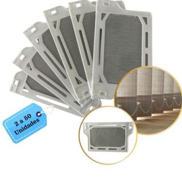 Imagem de Kit Envelope Peso Lâminas de Persiana Vertical 9cm Manutenção Instalaç