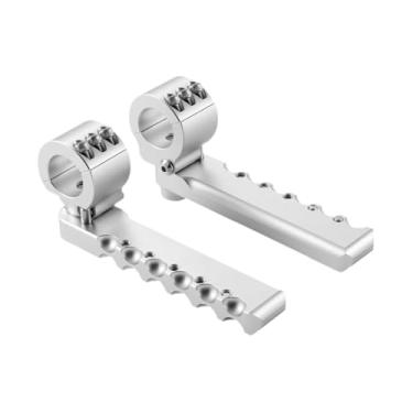 Imagem de Generic 2x Apoios de Pé para Barra de Proteção, Substituição de Apoios de Pé em Liga de Alumínio com Kit de Fixação para R1300GS, Prata