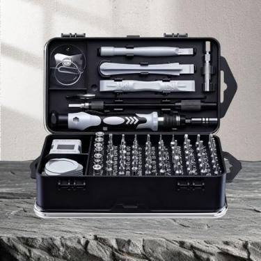 Imagem de Conjunto de chaves de fenda de precisão 115 em 1 – Conjunto de microchaves de fenda, kit de ferramentas eletrônicas para reparo de telefone, computador, PC, PS4, PS5