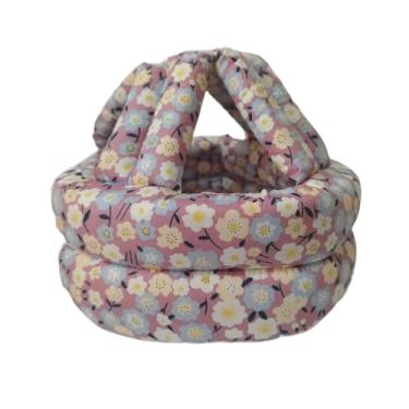 Imagem de menolana Chapéu de proteção contra quedas para idosos, chapéu protetor macio, capacete protetor para parques, idosos, compras, enfermagem, Flor Violeta