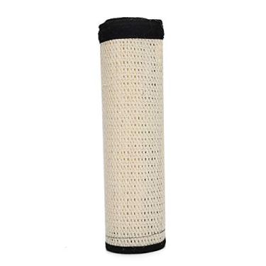 Imagem de Yctze Sisal Hemp White Pet Table Leg Scratch Board - Protetor de Móveis para Gatos, Tapete Arranhador de sofá Resistente a Arranhões, Design de Gancho e Laço Fácil de Proteger (Branco)