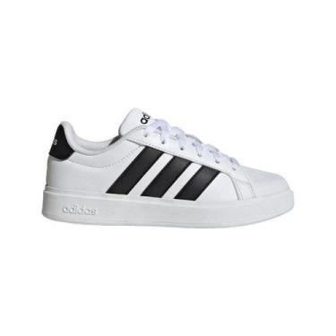 Imagem de Tênis Infantil Adidas Streettalk, Branco, Preto, 34