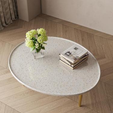 Imagem de VaryFloral Papel de contato Terrazzo para bancadas Papel de parede de mármore granito brilhante para banheiro mesa de cozinha à prova d'água papel de contato de granito pré-colado 30 cm x 299 cm