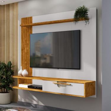 Imagem de Painel Suspenso Moderno para Tv até 65 Polegadas Zeus Naturalle Off Wh