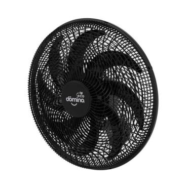 Imagem de Ventilador De Parede 60cm Com 6 Pás Eco Oscilante Dômina Preto 220v