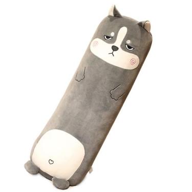 Imagem de Almofada de pelúcia Ifresen Long Cartoon Stuffed Animal Husky 100cm