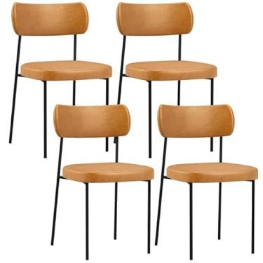 Imagem de Kit 04 Cadeiras Estofadas Melissa Sala de Jantar Cozinha Espaço Gourmet (Whisky)