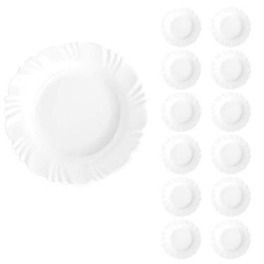 Imagem de Prato Vidro Branco Pétala Refeição 23,5Cm Nadir C/12 Un - NADIR FIGUER