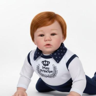 Imagem de Bebê Reborn Realista Lucas, Recém Nascido, Realista - Mundo Azul E Ros