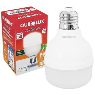 Imagem de Lâmpada Bulbo Led Alta Potênica 20W Frio E27 - OUROLUX, 110V/220V (Biv