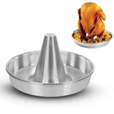 Imagem de Assadeira para Frango assado forma de alumínio redonda - Alumínio Bras