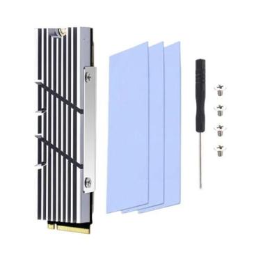 Imagem de Dissipador De Calor De Alumínio Para SSD M.2 NVME NGFF 2280, Base De R