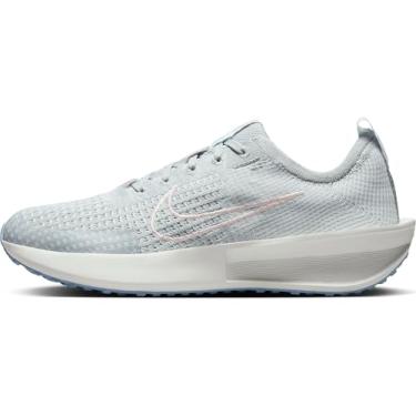 Imagem de Nike Tênis de corrida feminino Interact Run (FD2292-012, cinza claro/azul psíquico/branco / rosa eco), Cinza fumê claro/azul psíquico/branco Summit/rosa eco, 34