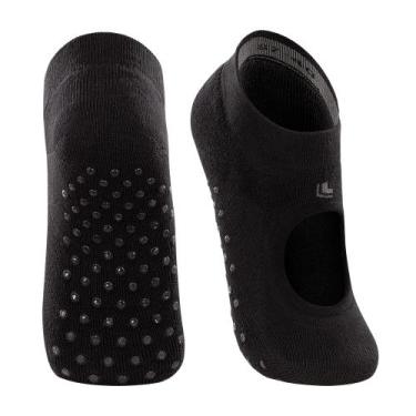 Imagem de Meia Lupo AF Sapatilha Pilates Preta, Preto, 37-40