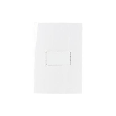 Imagem de Interruptor Simples Margirius Sleek 10a Com Placa 4x2 Branco Branco