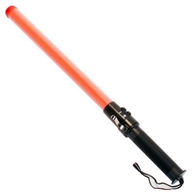 Imagem de Bastao Sinalziador Viario Grande Apito Led Sinalizador Transito Emergencia Obra Frentista Flanelinha Guarda Manobrista