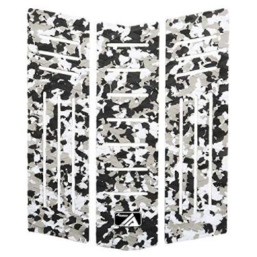 Imagem de Almofada de tração de EVA de 3 peças para prancha de surf, adesivo profissional/aplica todas as pranchas - pranchas de surf, shortboards, longboards, skimboards (cinza)