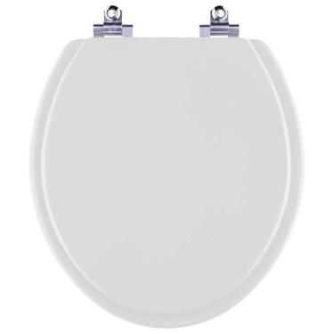 Imagem de Assento Sanitário Laqueado Soft Close Azalea Cinza Prata (cinza Claro) Para Vaso Celite