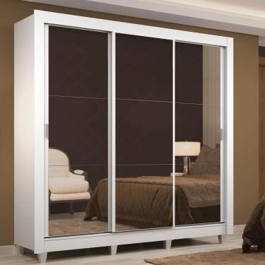 Imagem de Guarda Roupa Lyon 3 Portas com Espelho e 2 Gavetas Madesa