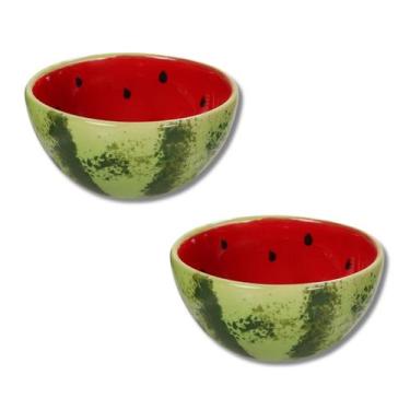Imagem de Kit 2 Unidades Bowls Frutas Tigela Cambuca - Monte Sua Decor, MELANCIA
