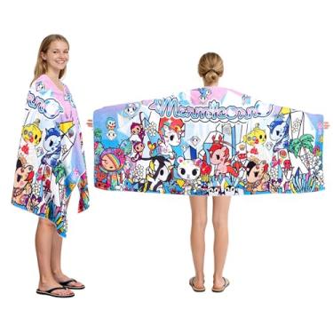 Imagem de Tokidoki Toalha de praia Unicorno, toalha de praia de microfibra grande de 159 x 68 cm, toalha de banho macia sem areia de secagem rápida para mulheres, natação, viagem