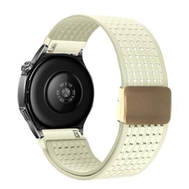 Imagem de LeyuBand Pulseiras magnéticas trançadas de 22 mm para Coros Pace 3/Pace Pro/Apex 2 Pro/Apex 46 mm, pulseira de reposição elástica trançada de nylon macio para mulheres e homens