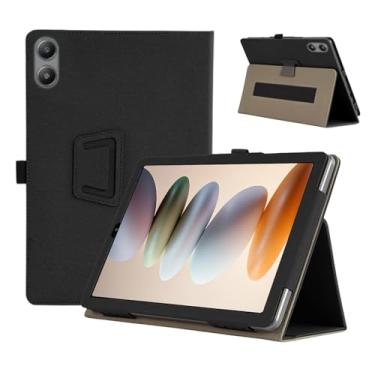 Imagem de Capa para Blackview LIKN 2, capa para tablet KONXISA com absorção magnética, capa protetora dobrável de couro PU com suporte para caneta, capa de proteção para tablet, preta