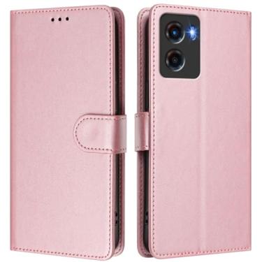 Imagem de Asdsinfor Capa carteira para Motorola Moto G05/Moto E15, [bloqueio RFID] 3 porta-cartões [capa interior de TPU à prova de choque] Capa protetora magnética de couro PU para Moto G05, ouro rosa YBW