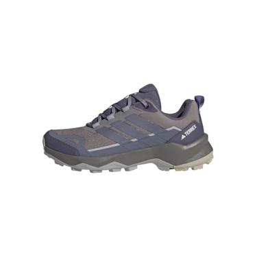 Imagem de adidas Tênis de caminhada feminino Terrex Skychaser Ax5, Óxido Taupe/Violeta Preloved/Glory Grey, 35