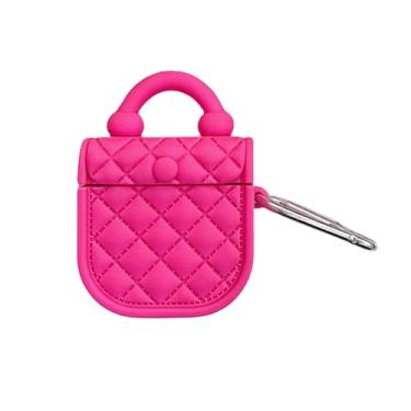 Imagem de Rertnocnf Capa compatível com Airpods Pro/Pro2, capa de fone de ouvido com design de bolsa fofa, acessórios portáteis de silicone macio sem fio, protetor à prova de choque com gancho para presentes