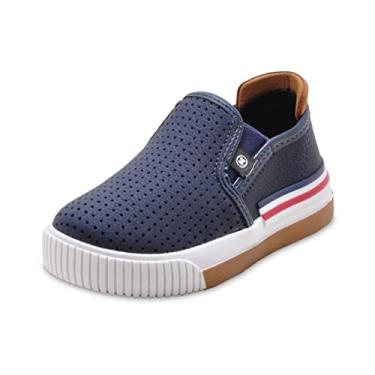 Imagem de Slip On Infantil Molekinho Rust Marinho/Marrom 24