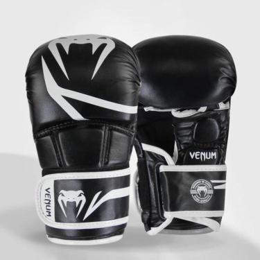 Imagem de Luva Venum MMA Sparring Challenger Evo 8oz - Black/White-Unissex